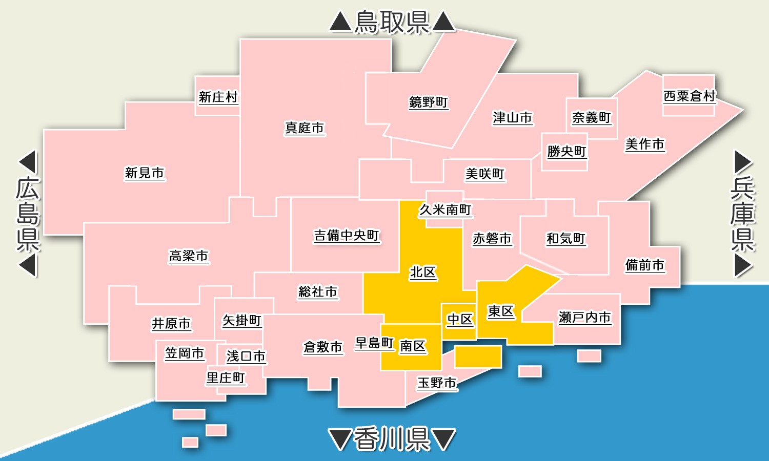岡山の地図検索