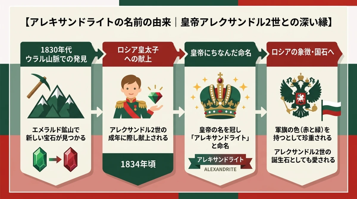 アレクサンドライトの名前の由来