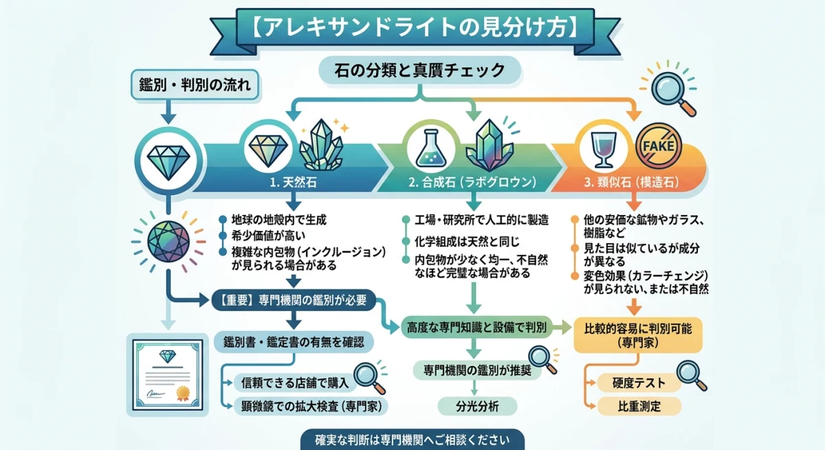 天然石と合成石・類似石を見分けるための重要ポイント