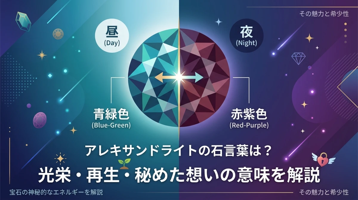 光によって色を変える神秘的な宝石アレキサンドライト