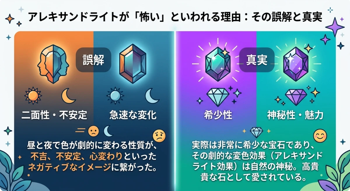 アレキサンドライトが怖いといわれる理由