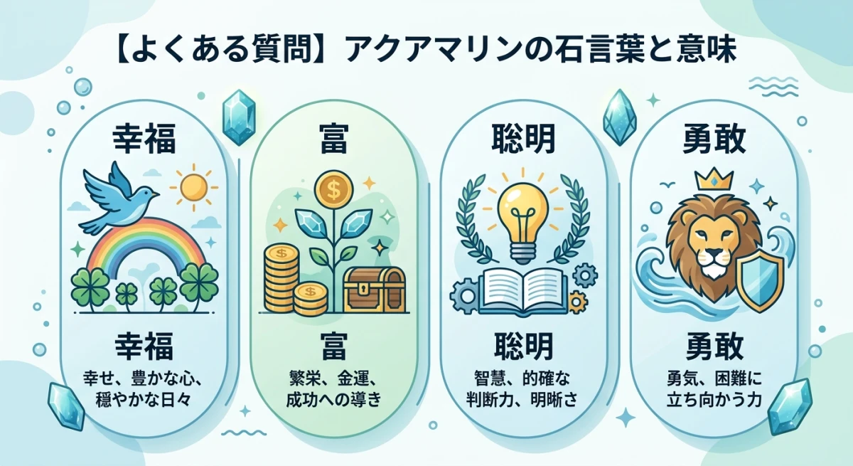 アクアマリンの4つの石言葉