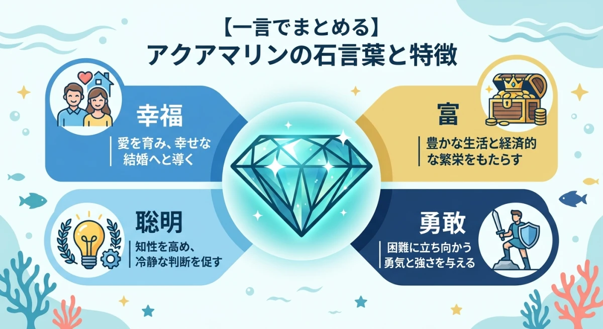アクアマリンの4つの石言葉