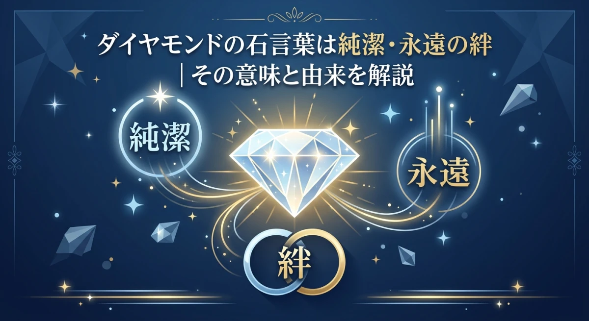 ダイヤモンドの輝きと石言葉
