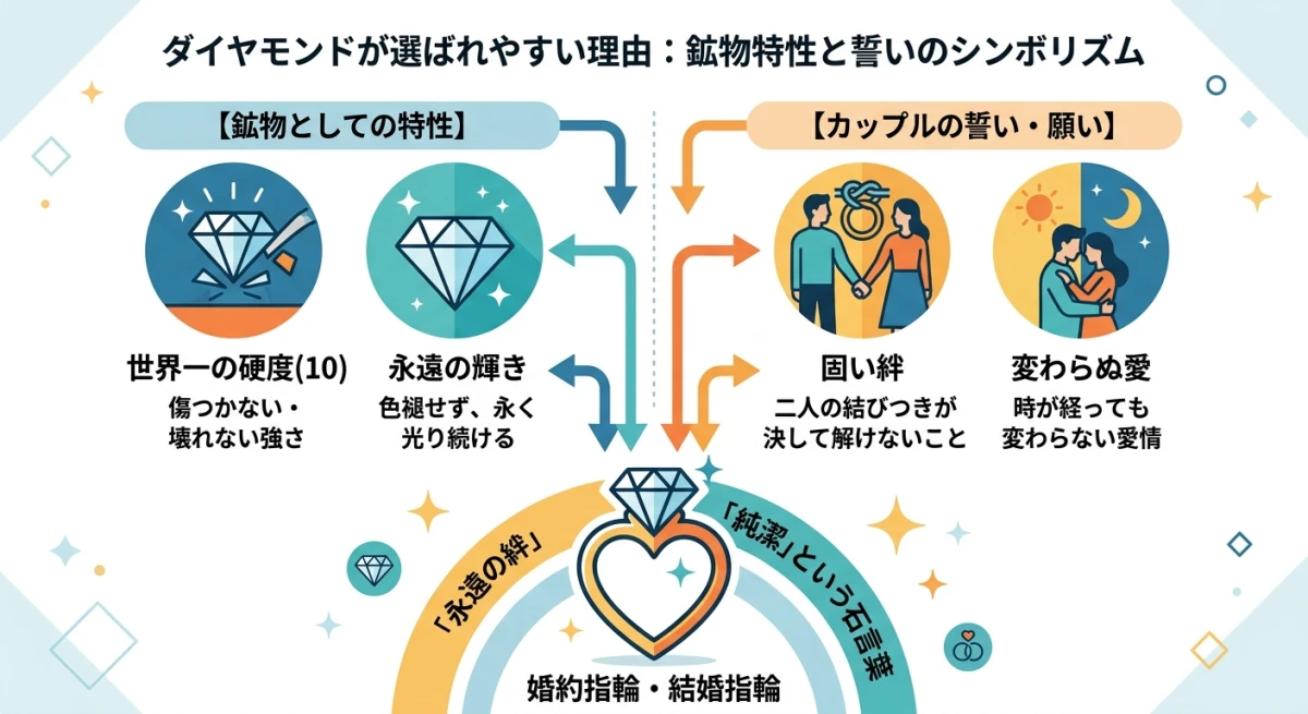 ダイヤモンドの硬度と永遠の絆