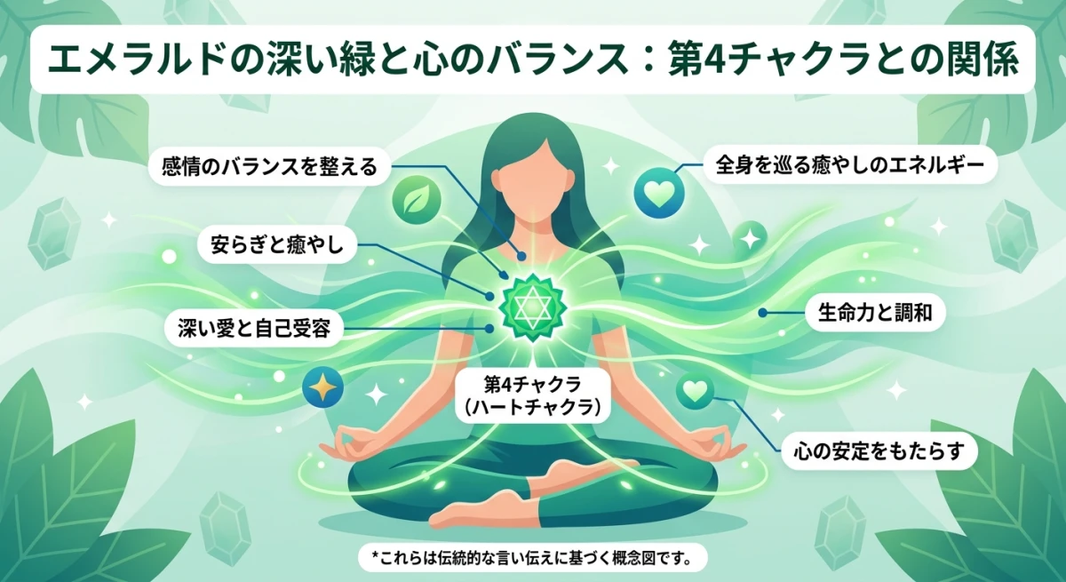 第4チャクラとエメラルドがもたらすエネルギー