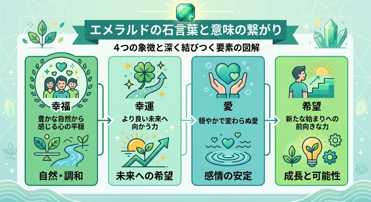 エメラルドの石言葉