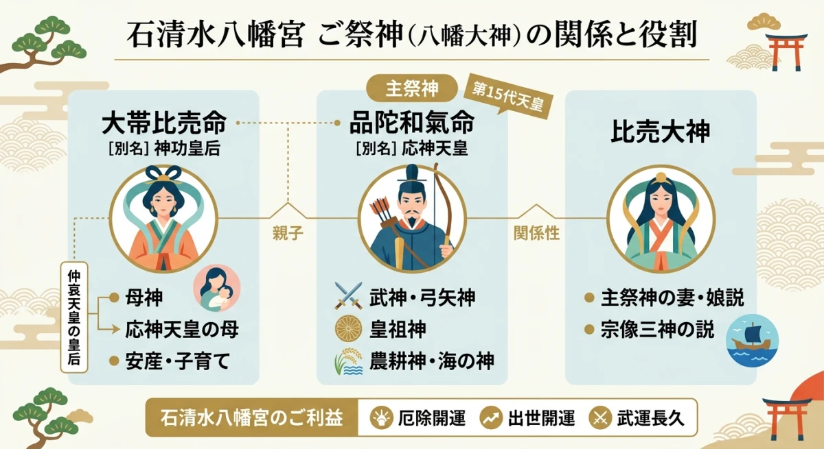 石清水八幡宮のご祭神3柱
