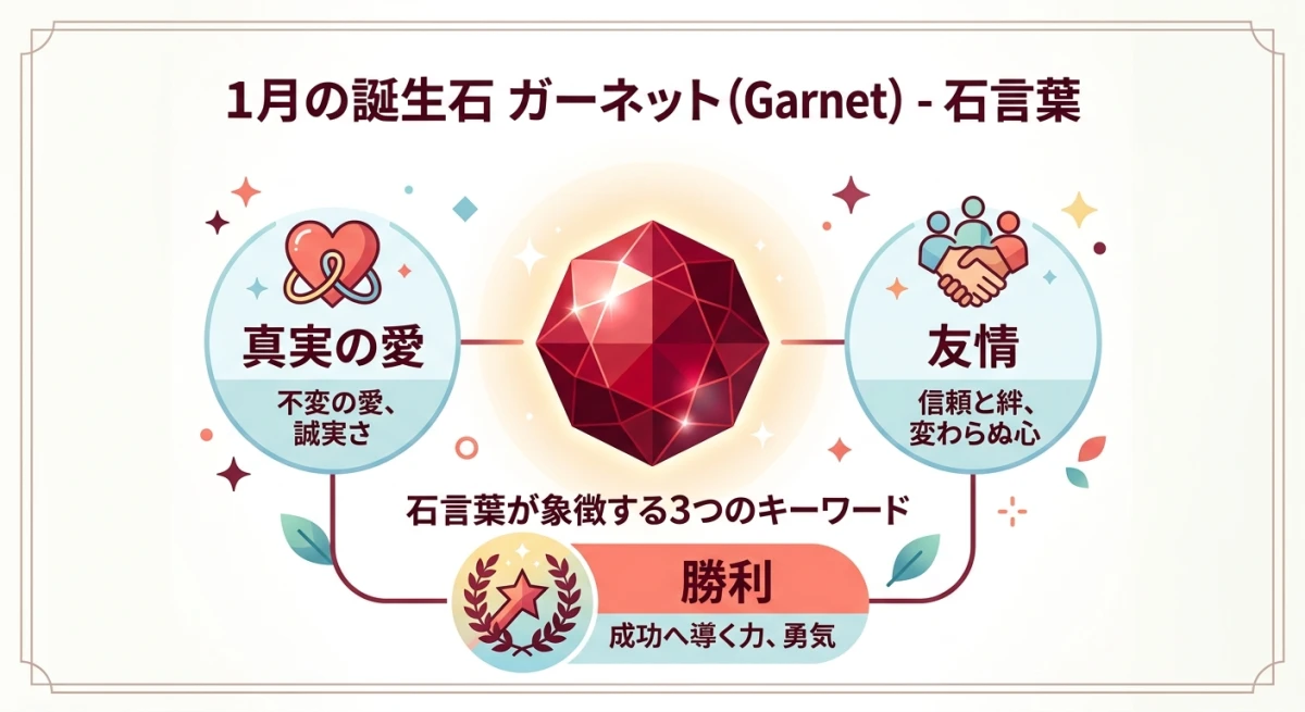 ガーネットの石言葉