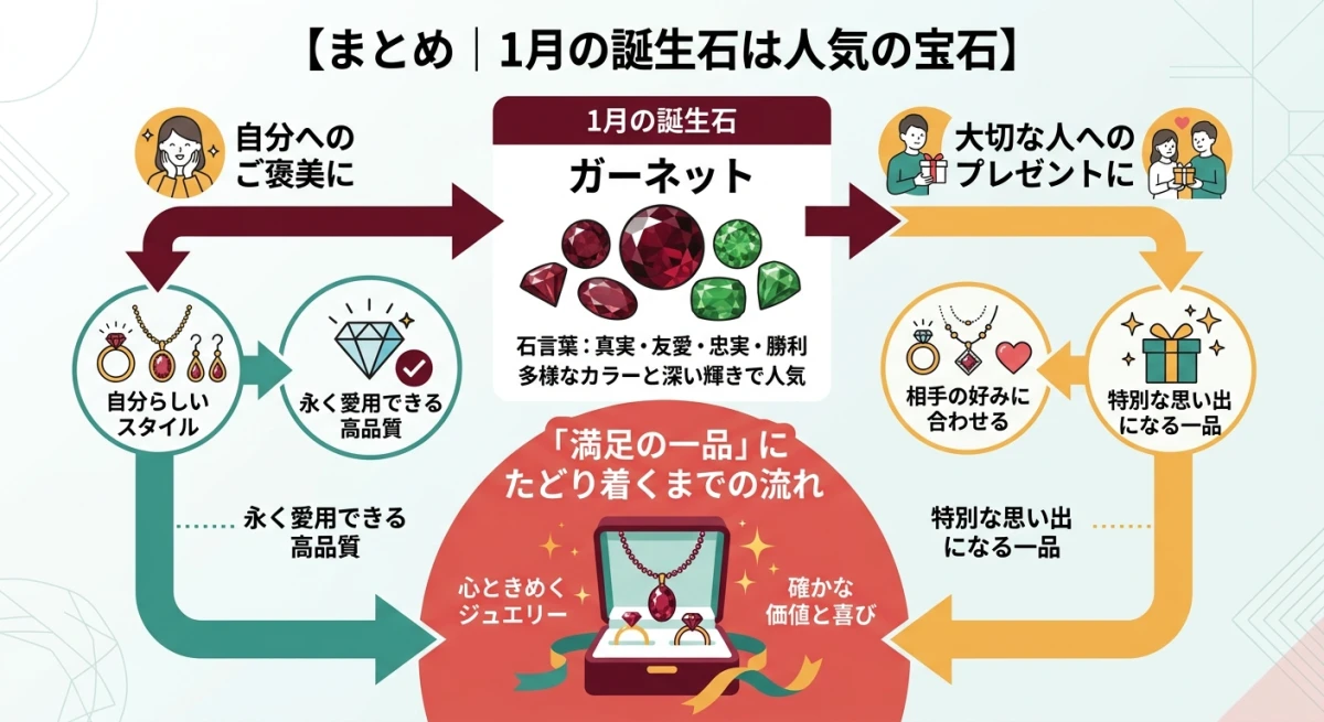 誕生石選びからギフトまでの流れ
