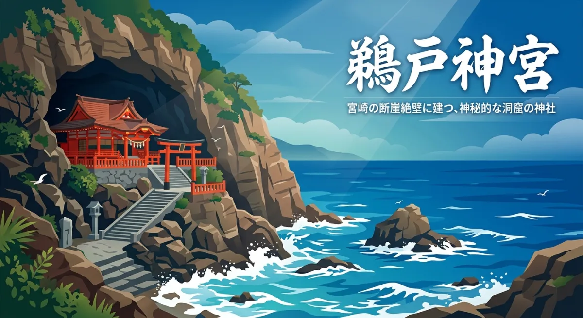 鵜戸神宮本殿の風景