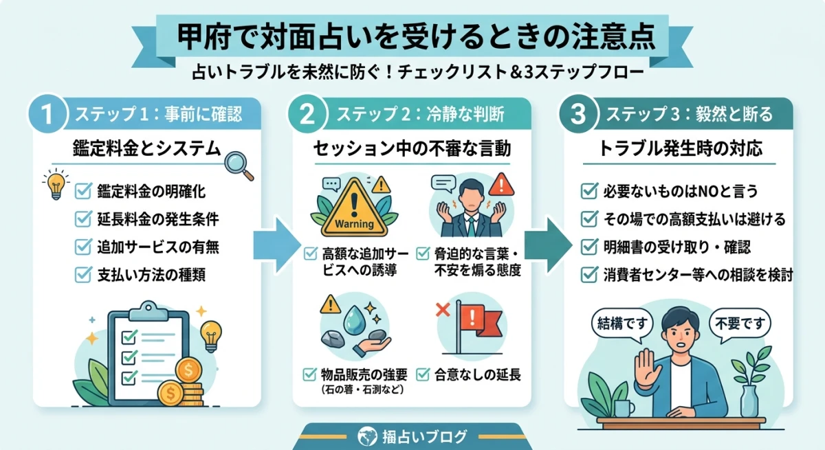 対面占いでの注意点とトラブル回避