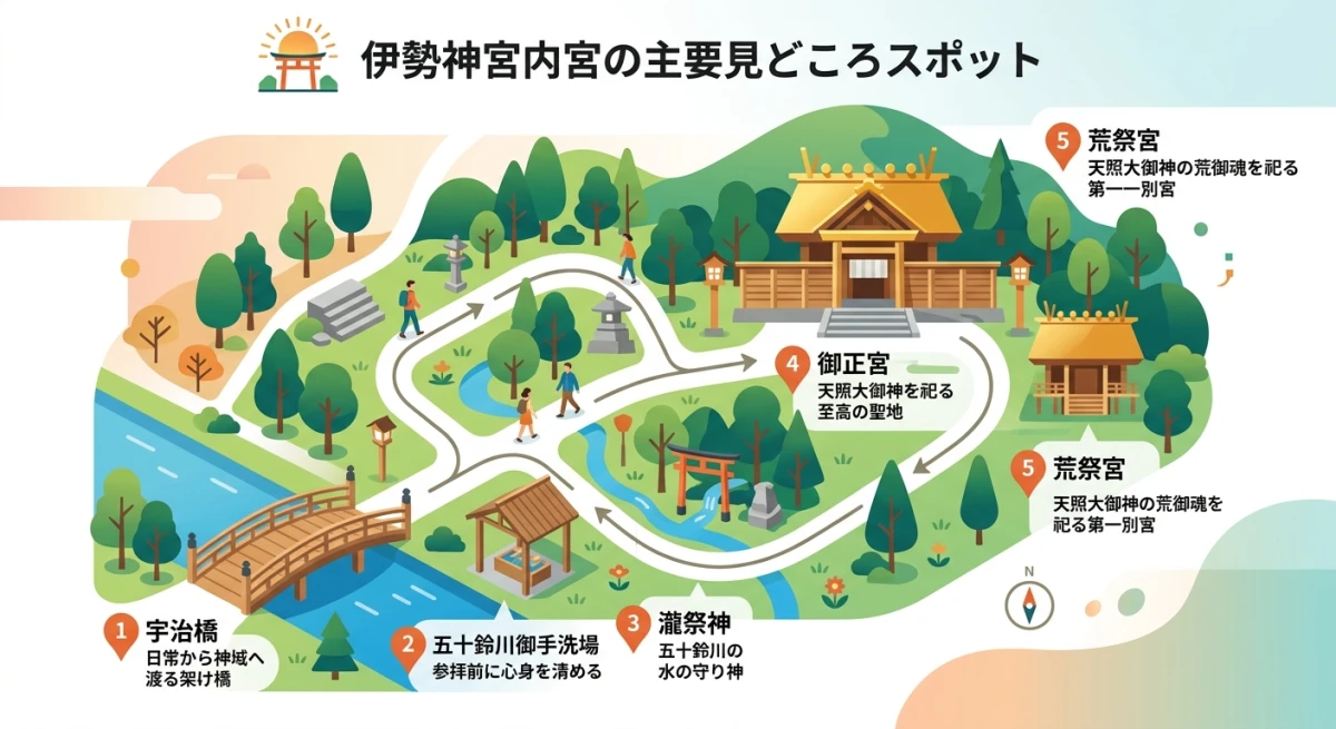 伊勢神宮内宮とは？参拝ルート・ご利益・見どころ・アクセスを初めての